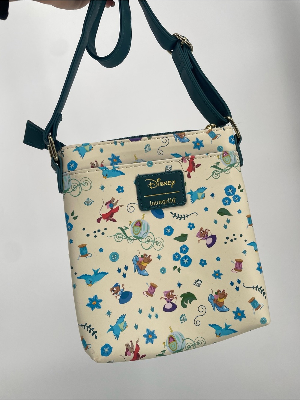 Loungefly Disney Cinderella Icons Allover Print Crossbody Bag Novelty Characters